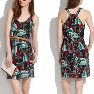 MADEWELL ISLAND JUNGLE PRINT SILK DRESS SIZE 6